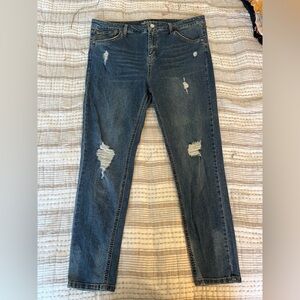 Wild Fable Distressed Blue Skinny Jeans